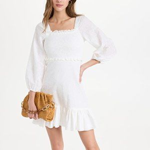 NWT $398 White Veronica Beard Denise Dress SZ 10
